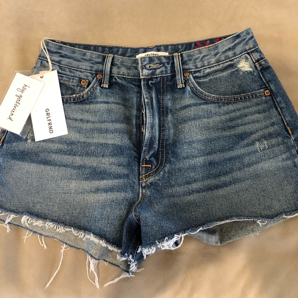 GRLFRND denim shorts